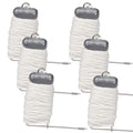 QualyQualy 9 Pack Crab Throw Line Length 30FT/9.14M Weighted Crab Trap Line Kit with Tong, Measuring Tool and Gloves Crabbing Equipment Combo - color: Crab Trap Line - 6