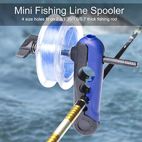 Mini Line Spooler, Portable Adjustable Fishing Line Spooler, Fishing Line Spooler Spinning Lines Winder Reel Spooling Device