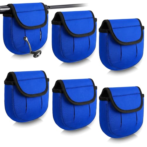 Fishing Spinning Reel Covers Case for 2000-6000 Series Baitcasting Trolling Fishing Reels Protective Bag Case Pouch Sleeve Gloves - color: Blue, size: 2000-3000 Spinning Reel