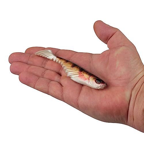 Berkley PowerBait Ripple Shad Fishing Soft Bait - color: HD Yellow Perch, size: 5"