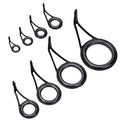8pcs Fishing Rod Tip Repair Kit Rod Top Tips Replacement Fishing Rod Tips Stainless Steel Ceramic Ring Guide Tips - color: Single Leg Fishing Rod Guides_8pcs