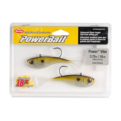 Berkley PowerBait Power Vibe - color: Gold Chrome, size: 3 3/4 in - 5/8 oz