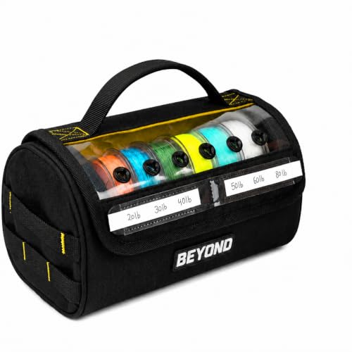 Beyond Fishing Line Storage Bag – Tangle-Free Line Management Bag with Built-In Dispenser, Fishing Spool Bag with Writable ID Panel