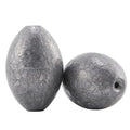 Dr.Fish Egg Sinker Lead Fishing Weights Oval Shaped Catfishing Weights Bank River Freshwater Saltwater Fishing Bass Casting - size: 1/2oz-20 Pack