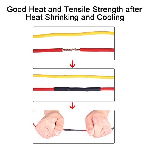 XHF UL Listed 225 Pcs 3:1 Waterproof Heat Shrink Tubing Kit Marine Grade Adhesive Lined Heat Shrink Tube, Insulation Sealing Oil-Proof Wear-Resistant Clear - color: Clear, size: 1(225PCS(3/32"-3/4"))-66.5ft