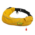Top Safety Life Belt Pack with Whistle - Auto Inflatable Slim Waist Belt Life Vest Preserver PFD for Boating Fishing Sailing Kayaking Surfing Paddling Rafting Swimming - Adjustable Life Saving Vest - color: Yellow