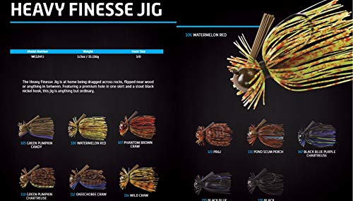 War Eagle Heavy Finesse Jig Bass Fishing Lure - color: Okeechobee Craw, size: 1/2 oz