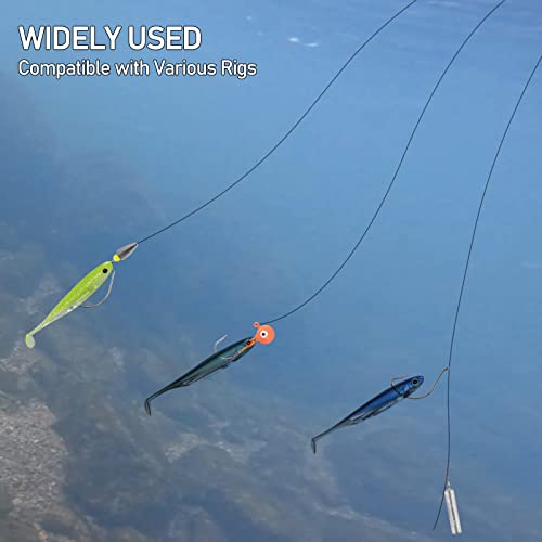 Dr.Fish Paddle Tail Swimbaits, Soft Fishing Lures for Bass Fishing 2.75-4.75 Inches, Freshwater & Saltwater Soft Plastic Baits Swim Shad Bait Minnow Lures Drop Shot - color: Chartreuse, size: 2.7"-6 Pack