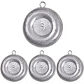 Disc Sinkers Fishing Weights Coin Sinkers Saltwater Surf Fishing Weights Bottom Fishing Drifting Trolling Catfishing Fishing Sinkers Weights Saltwater Tackle 1oz 2oz 3oz 4oz 5oz 6oz 8oz - style: 8oz-4pcs