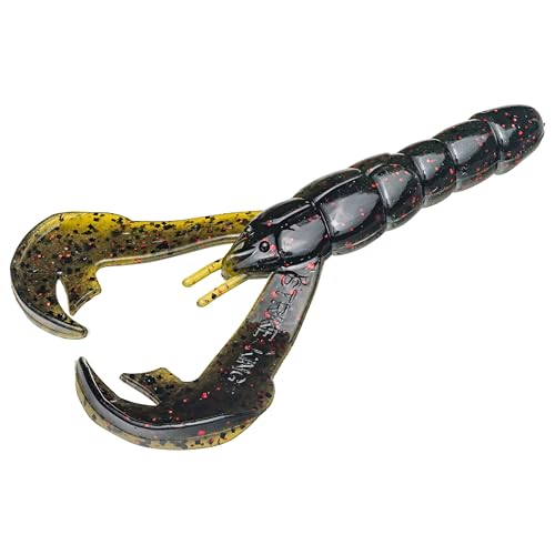 Strike King Rage Tail Craw - color: California Craw, size: 4 inch