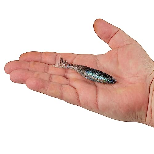 Berkley PowerBait PowerStinger Fishing Soft Bait - color: Electric Shad, size: 3 1/2"