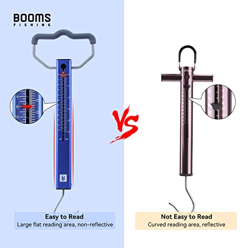 Booms Fishing TS2 Aluminum Tube Fish Scale, Spring Fishing Drag Scale, Easy to Read Hanging Scale, 50 lbs Pull Scales, Widely Used for Hooks Tension, Rigs Tension, Fishing Scale, Luggage Scale - size: 50 lbs