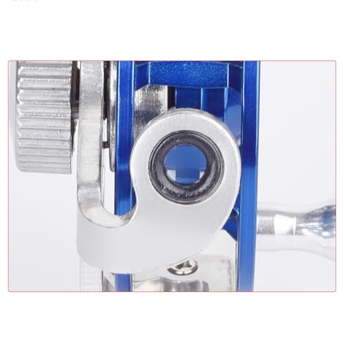 Winter Fishing Reel All Metal 1.76oz(50g) Lightweight 2.1inch(53mm) Upgrade Base Right Hand Mini Fly Wheel for Trout Pike Ice Fishing Tackle - color: Red