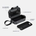 YETI LoadOut GoBox Collection, Divided Waterproof Cargo Case, Dry Box, Camera Case, Fishing Tackle Box - color: Charcoal, size: GoBox 1