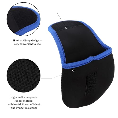 3-Pack Fly Fishing Reel Covers – Shockproof Neoprene Protective Case for Fishing Reels, Durable Storage Bag