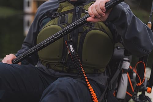 Pelican Paddle Leash and Leash Fishing Rod - Paddle Holder - Kayak Accessories Strechable Coiled Rod for Kayak and SUP Paddles - style: Strechable Coiled Rod
