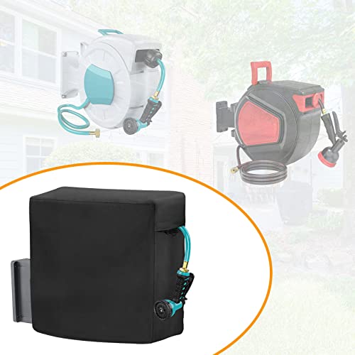 Garden Hose Reel Covers for Giraffe Tools AW40 1/2" x 130 ft Retractable Garden Hose Reel, Outerdoor Wall-Mounted Hose Reel Cover All Season Protection - 24"L x13"Wx 19.7"H - size: 24"L x13"Wx 19.7"H