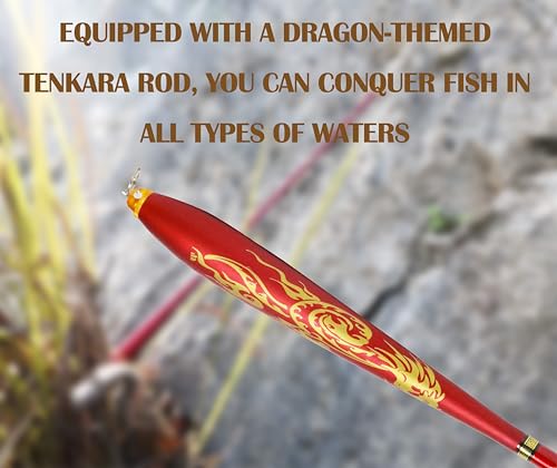 Tenkara Rod Fly Fishing Rod Kit - Kids Fishing Pole Small Stream Collapsible Fly Poles All Waters Quality Carbon Tube Creek Rods - color: Rod only, size: 11.8 ft
