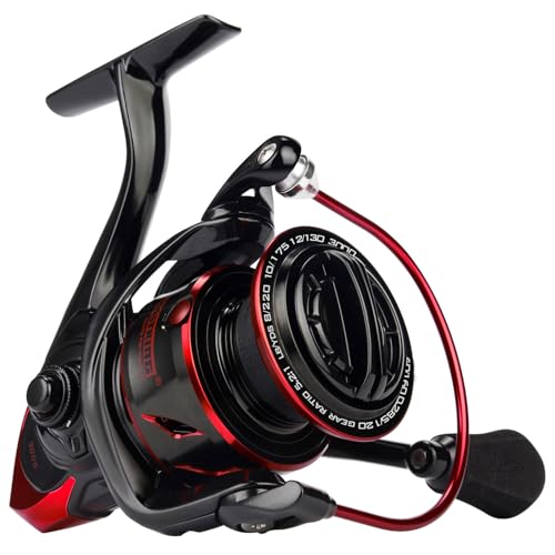 KastKing Sharky Spinning Reel – 5.2:1 & 6.2:1 Gear Ratios, Carbon Fiber Drag 33–39.5LB, 10+1 Stainless Bearings, Lightweight Nylitech Body, Oversize Shaft, for Saltwater & Freshwater - color: 5.2:1-Sharky III, size: 5000