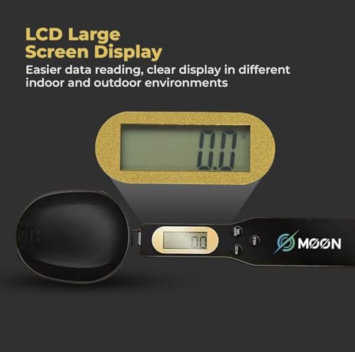 Digital Spoon Scale for Coffee & Baking, 500g/0.1g Measuring Spoon Scale with LCD Display, Gram Scale for Tea, Spices & Protein Powder, Batteries Included