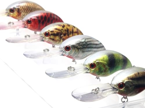 Minnow Crankbait for Bass Fishing Bass Lure Jerkbait Fishing Lures and Tackle Box - color: HC733KB