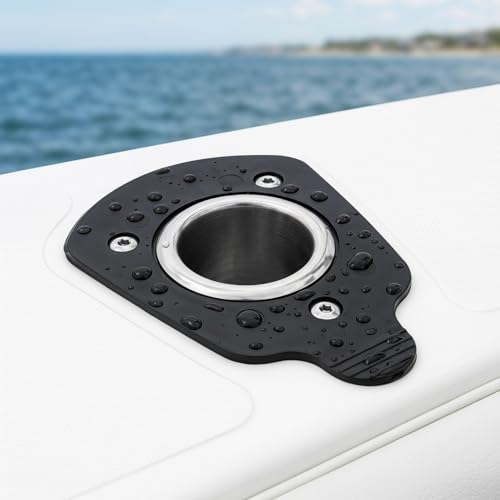 SUPVOX 4pcs Fishing Rod Holder Cap Gasket for Flush Mount Rod Holder Boat Fishing Accessory Anti-Slip Rubber Gasket for Kayak and Boat