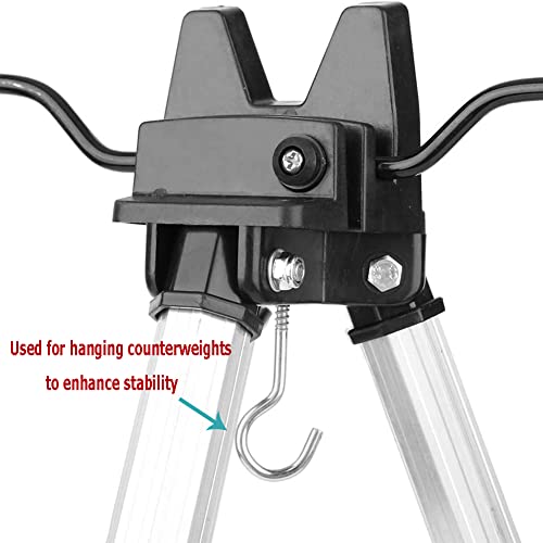Fishing Rod Tripod Stand Fishing Rod Holder Aluminum Alloy Telescopic Legs