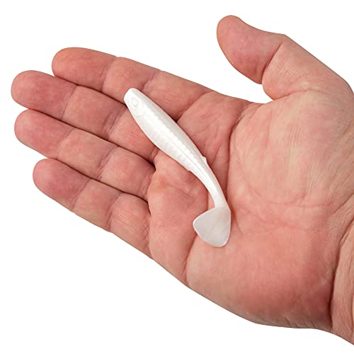 Berkley Gulp! Paddleshad Fishing Soft Bait - color: Pearl White, size: 4"