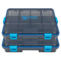 Reaction Tackle Standard Tackle Trays, Plastic Tackle Box Organizers with Four Secure Latches, Removable Dividers and Semi Transparent Lid for Fishing Storage - 3500 (2-Pack) - size: 3500 (2-Pack)