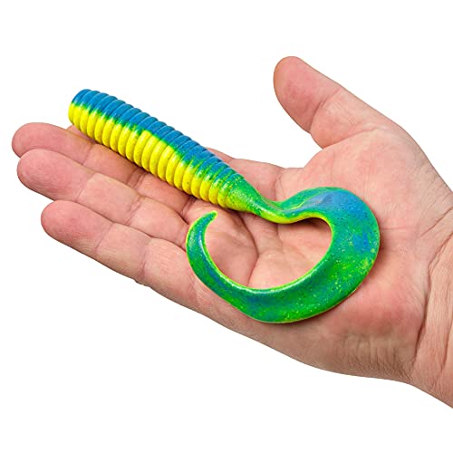 Berkley Gulp! Grub Saltwater Fishing Soft Bait - color: Blue Fuze, size: 8- Inch