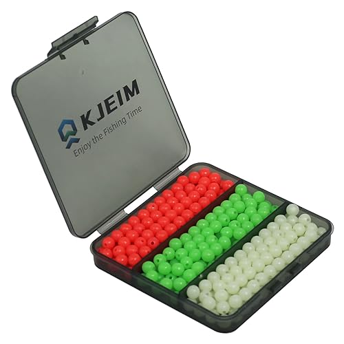 Fishing Beads 6mm 8mm 10mm Glow in The Dark Bead Round Plastic Lure Rigging Catfish Rig Freshwater Saltwater for Fishing Rigs - size: 8mm (300pcs)