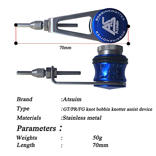Fishing Bobbin Knotter FG GT RP Line Wire Knotting Tool Fishing Line Winder Assist Knotting Connector Accessories - color: blue