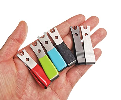 Fishing Line Nipper Cutter Clipper with Hook Eye Cleaner Pin Fishing Stainless Steel Tool - color: Black Clipper
