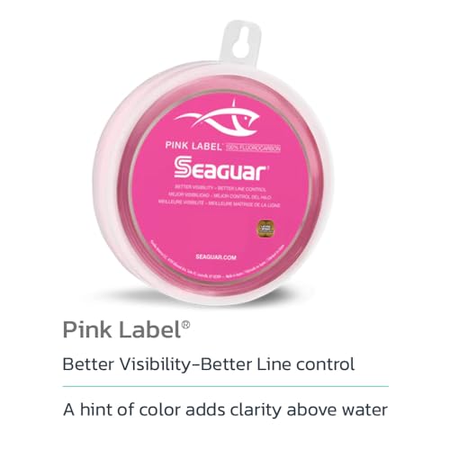 Seaguar Pink Label 100% Fluorocarbon Saltwater Fishing Leader Line, Multiple Sizes - size: 60lbs/25yds