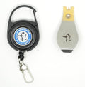 Kingfisher Fly Fishing Zinger with Wide Nipper - color: Brass/Silver