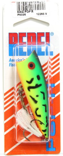 Rebel Lures Pop-R Topwater Popper Fishing Lure - color: Fire Tiger, style: Magnum Pop-r (1/2 Oz)