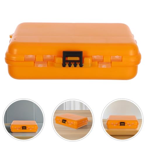 BESPORTBLE Fishing Tackle Box Portable Waterproof Lure Tackle Box with Multi-Compartment Storage for Hooks Lines Baits Compact Fishing Gear Organizer for Outdoor 4.80X4.13X1.33In