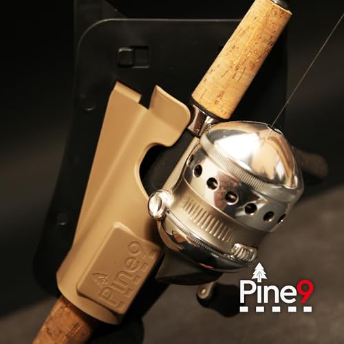 Ambie Fishing Rod Hip Holster - Patented Ambidextrous Quick-Draw Fishing Pole Holder, Made in USA - Spinning, Baitcaster & Centerpin Reels - Fits Any 1.5" Belt - color: Flat Dark Earth