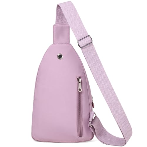 Banelu Small Sling Backpack Crossbody Bags for Women, Small Sling Bag Cross Body Bag Fanny Packs Crossbody Purses - Lilac - color: C Lilac