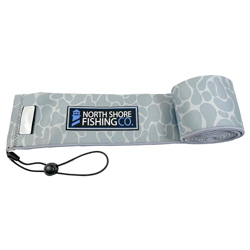 Premium Neoprene Fishing Rod Sleeve – Floating, Puncture Resistant, Labeled Protective Sock for Casting, Spinning, Trolling Fishing Rods - color: Camo, size: 68", style: Casting/Trolling