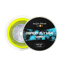 100FT WF3F WF5F WF8 Fly Fishing Line Combo Weight Forward Fly Line with Braided Backing Tapered Leader Preload Fly Line with Welded Loop - color: Moss Green, size: WF 8F Fly Line Combo