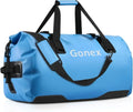 Gonex 40L 60L 80L Extra Large Waterproof Duffle Travel Dry Duffel Bag Heavy Duty Bag with Durable Straps & Handles for Kayaking Paddleboarding Boating Rafting Fishing - color: Light blue, size: 80L