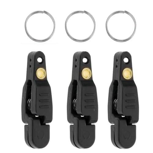 Line Clip Snap Weight Release Clip for Offshore Fishing Planer Board Kite Heavy Tension Snap Release Clip Downriggers Outrigger Release Clips - style: 3pcs Black