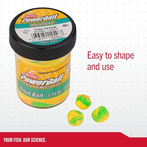 Berkley PowerBait Trout Fishing Dough Bait - color: Showtime Shine