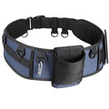 PELLOR Fishing Belt Rod Holder Adjustable Fishing Wading Belt - color: Navy Blue（without Detachable Bag）