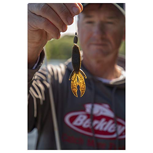Berkley PowerBait MaxScent Creature Hawg - color: Black Blue Fleck