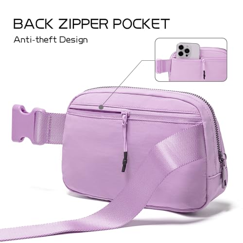 Gitus Belt Bag for Women Fanny Pack Crossbody Bags Fashion Waist Packs with Adjustable Strap Gifts for Women Men (Lavender) - color: Lavender, style: Mini Belt Bag