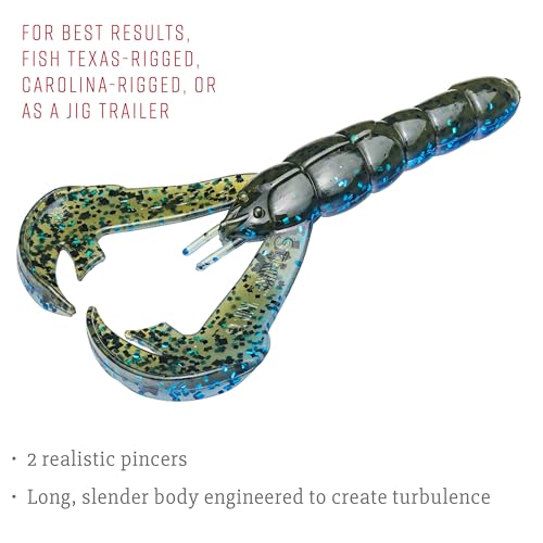 Strike King Rage Tail Craw - color: Okeechobee Craw, size: 0.145 inch