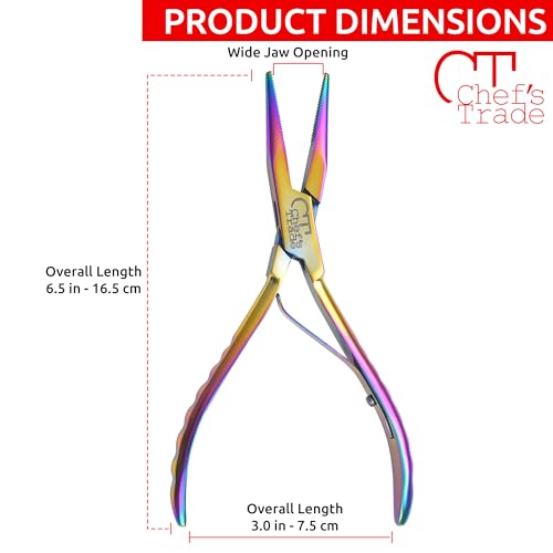Fish Bone Pliers/Tweezers Stainless Steel Washable (plasma) - color: plasma