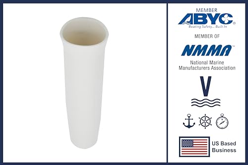 Vinland Marine Flared Fishing Rod Holder Insert Sleeves Pack of 1, Fishing Rod Holder Liner for Aluminum Rod Holder, for T Top Rod Holder, for clamp on Rod Holders for Boat